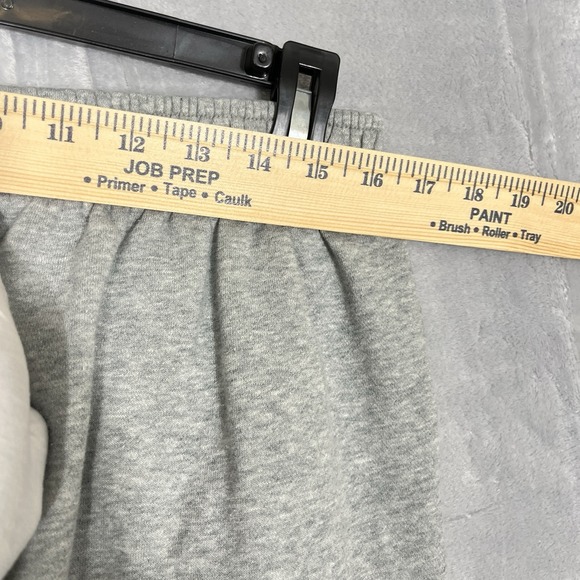 Nike Fleece Shorts Mens XL Light Grey Just Do It Side Check Active Gym Leisure - Picture 8 of 9